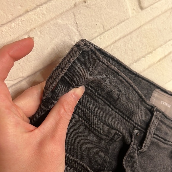 Everlane Dark Gray High Rise Skinny Jeans, Women Size 28 Tall - Picture 8 of 8